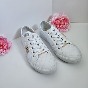 White Guess Lace Tennis Shoes